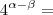 4^{\alpha - \beta} =