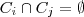 C_i \cap C_j = \emptyset