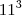 11^3 11^3