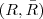(R,\bar{R}) (R,\bar{R})