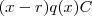 (x-r)q(x)C (x-r)q(x)C