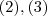 (2),(3)