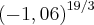 {(-1,06)}^{19/3}
