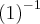 {(1)}^{-1}