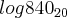 log{840}_{20} log{840}_{20}