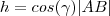 h= cos(\gamma) |AB|