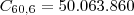 C_{60,6} = 50.063.860 C_{60,6} = 50.063.860