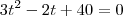 3t^2-2t+40=0
