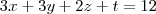 3x+3y+2z+t=12