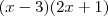 (x-3)(2x+1)