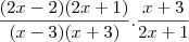 \frac{(2x-2)(2x+1)}{(x-3)(x+3)}.\frac{x+3}{2x+1}