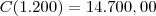C(1.200) = 14.700,00