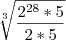\sqrt[3]{\frac{{2}^{28}*5}{2*5}}