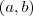 (a,b) (a,b)