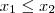 x_1 \leq x_2 x_1 \leq x_2