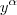 y^{\alpha}