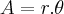A=r.\theta
