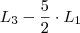 L_{3} - \frac{5}{2} \cdot L_{1}