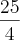 \frac{25}{4} \frac{25}{4}