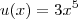 u(x) = 3x^5