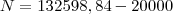 N=132598,84-20000 N=132598,84-20000