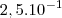 2,5.10^{-1} 2,5.10^{-1}