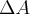 \Delta A \Delta A