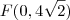 F(0,4\sqrt2)