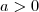 a>0 a>0