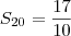 S_{20} = \frac{17}{10}