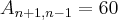 {A}_{n+1,n-1}=60 {A}_{n+1,n-1}=60