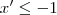 x'\leq-1