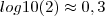 log10 (2)\approx0,3 log10 (2)\approx0,3