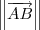 \left\|\overrightarrow{AB} \right\|