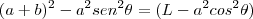 (a+b)^2-a^2sen^2\theta=(L-a^2cos^2\theta)