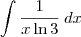 \int \frac{1}{x \ln3} \: dx