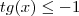 tg(x)\le-1 tg(x)\le-1