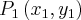 {P}_{1}\left({x}_{1},{y}_{1} \right)