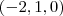 \left(-2,1,0 \right) \left(-2,1,0 \right)