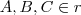 A,B,C \in r