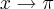 x\rightarrow\pi x\rightarrow\pi