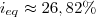 i_{eq} \approx 26,82\% i_{eq} \approx 26,82\%