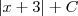\left|x+3 \right|+C