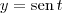 y = \textrm{sen}\,t y = \textrm{sen}\,t