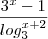 \frac{{3}^{x} - 1 }{ log_{3}^{x+2}}