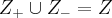 {Z}_{+} \cup {Z}_{-} = Z {Z}_{+} \cup {Z}_{-} = Z