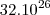 32.10^{26}