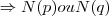 \Rightarrow N(p) ou N(q) \Rightarrow N(p) ou N(q)