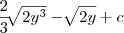 \frac{2}{3}\sqrt[]{2y^3}-\sqrt[]{2y}+c