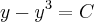 y-{y}^{3}=C